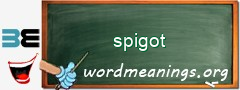 WordMeaning blackboard for spigot